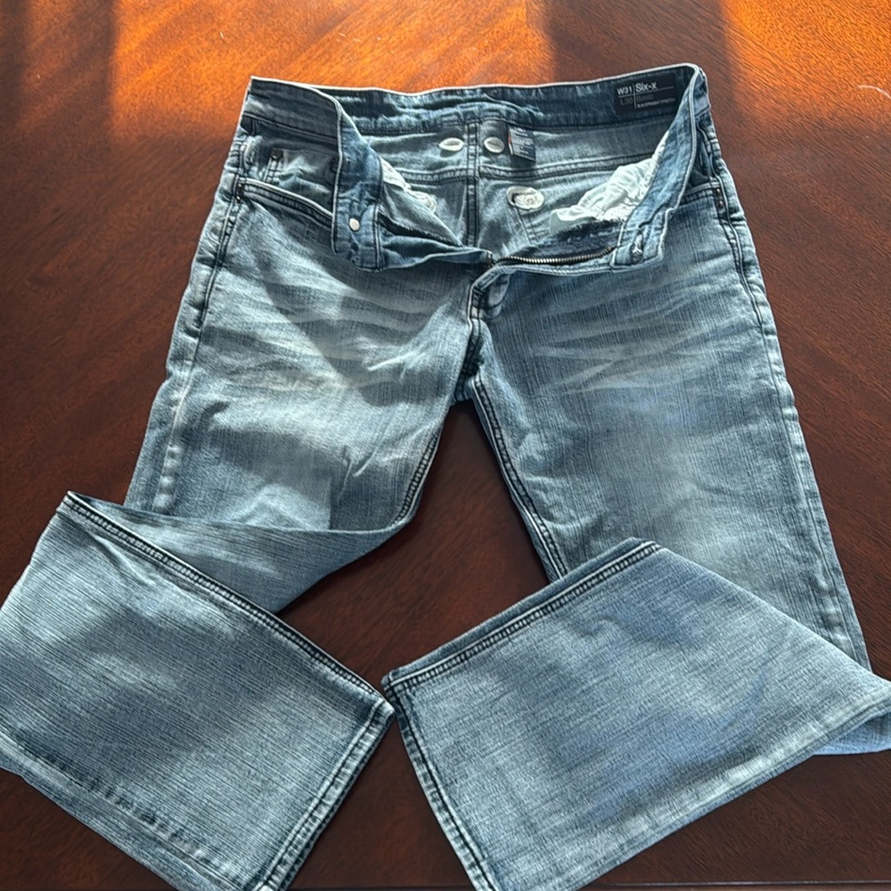 Buffalo David Biton destressed Six-x jeans